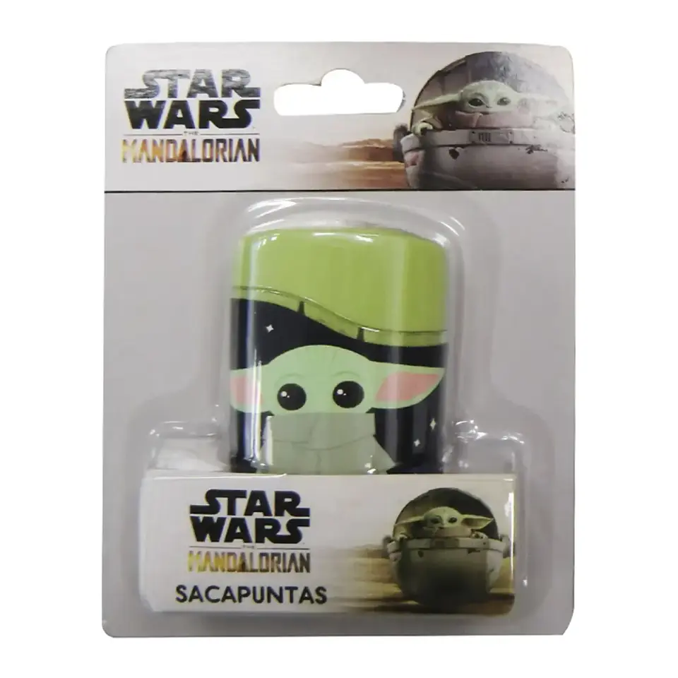 Sacapuntas Doble Con Depósito Baby Yoda Plástico Escolar