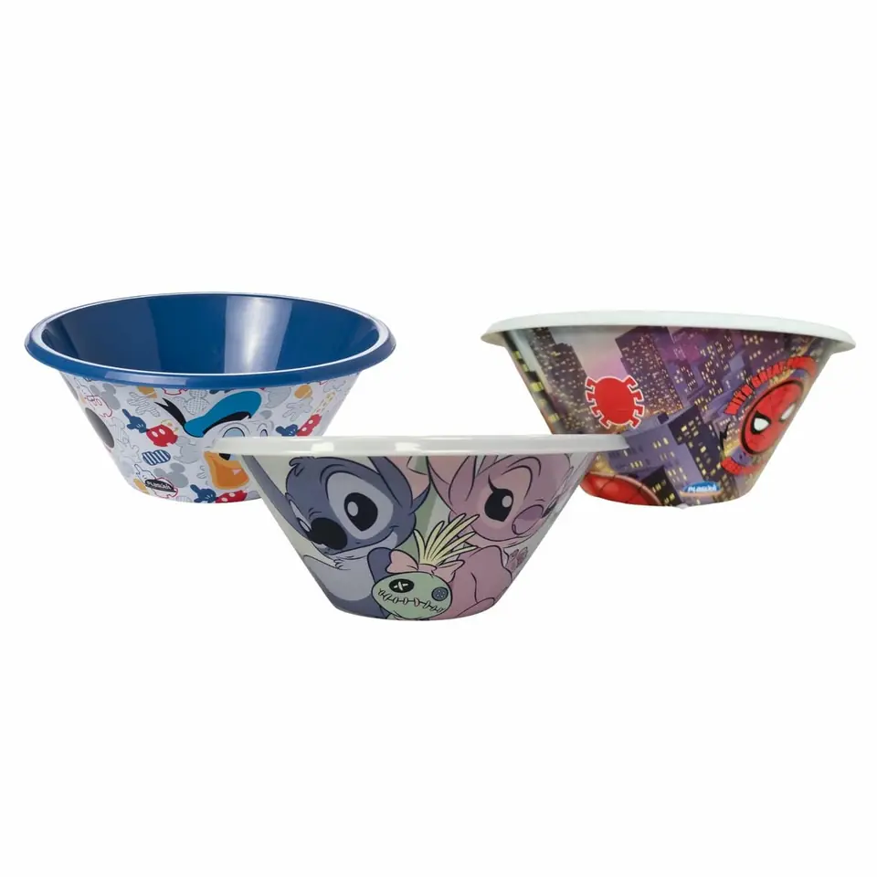 Plato Hondo Bowl Infantil 540 Ml 16 X 6 Varios Personajes