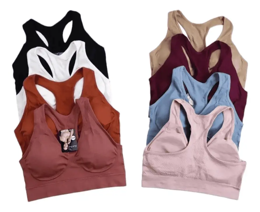 Pack 3 Sostenes Soutien Top Nadador Deportivo Liso