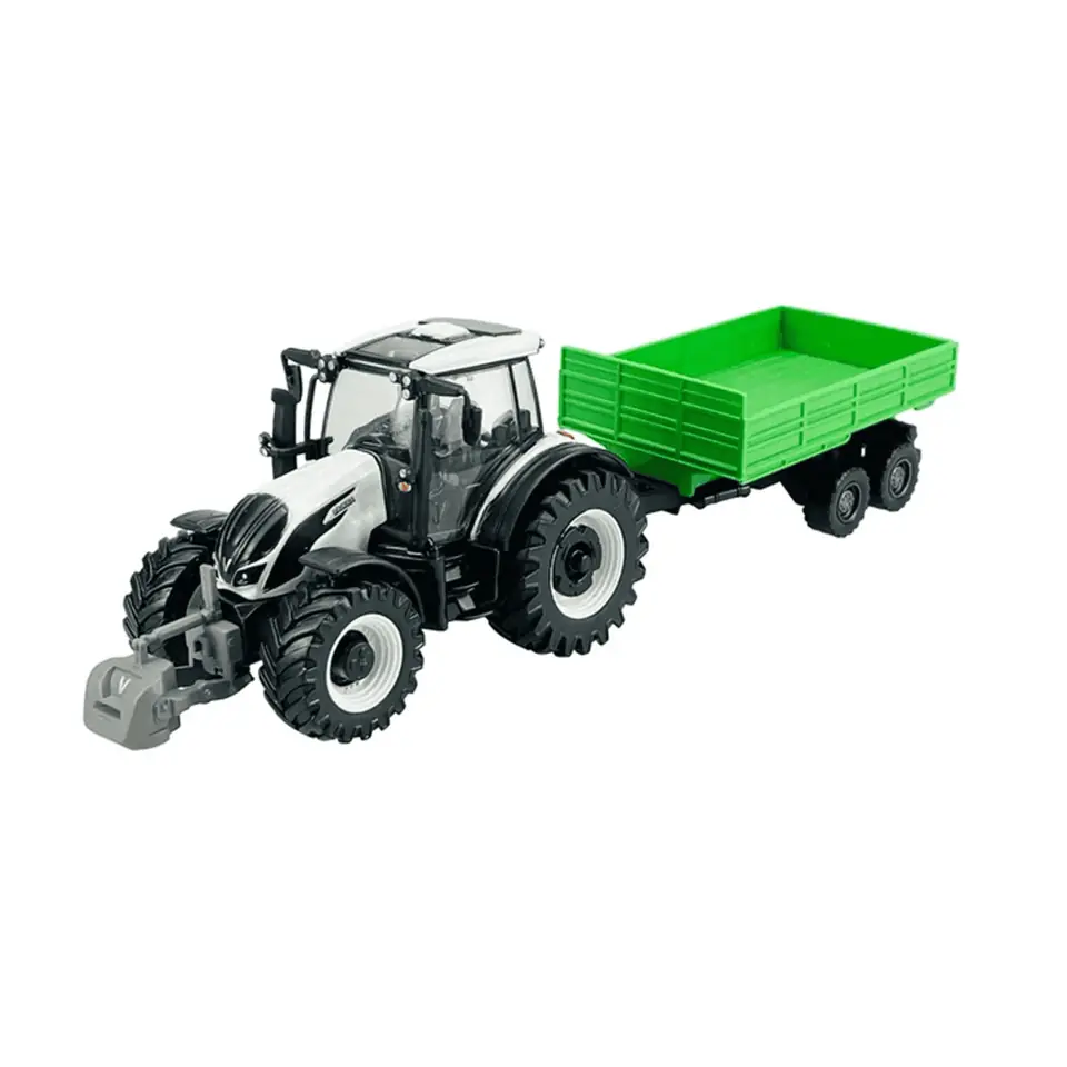 Bburago Tractor con Remolque de Juguete Fendt FarmLand