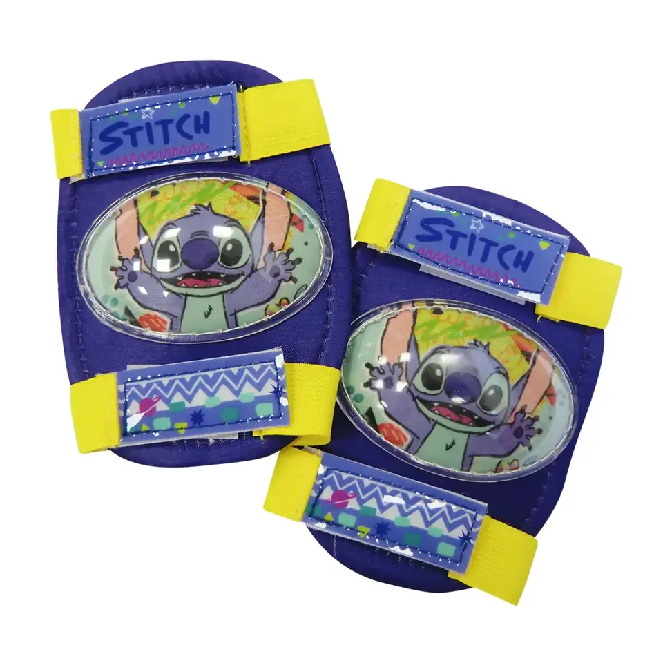 Set Protección Patinaje 4 Pzas Stitch Rodilleras Coderas