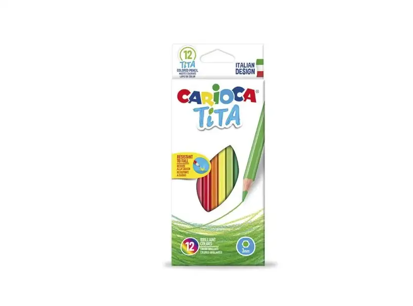 Lápices De Colores Carioca Tita Caja X 12 Colores