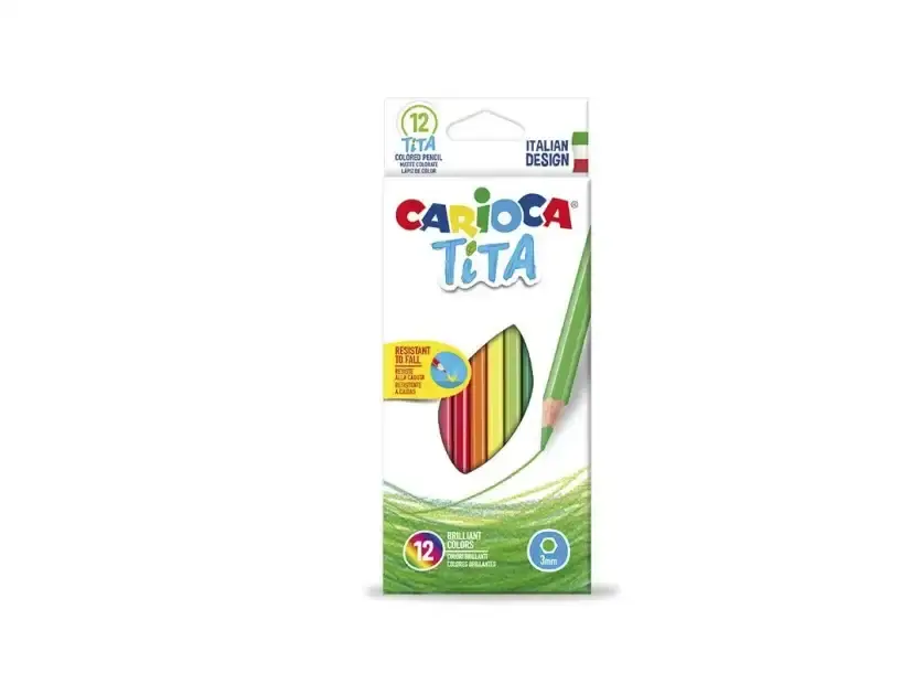 Lápices De Colores Carioca Tita Caja X 12 Colores