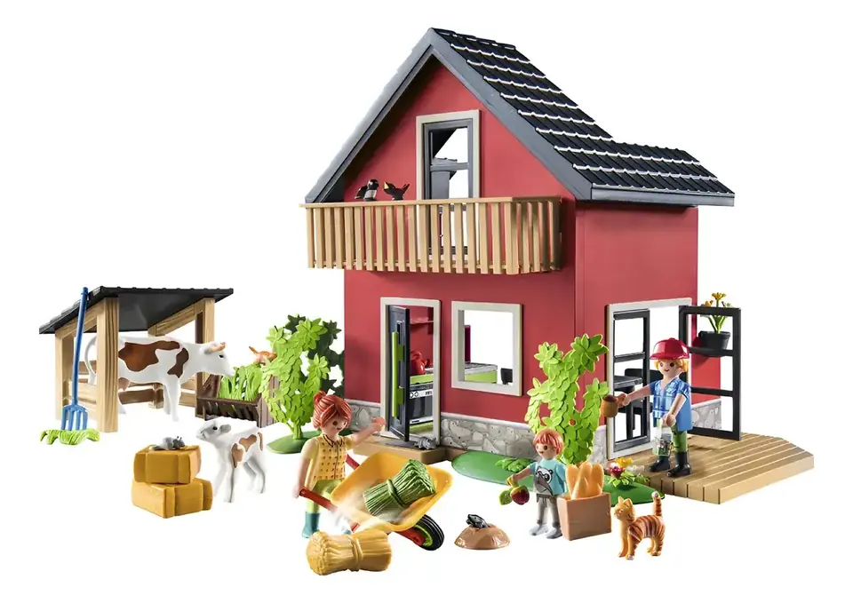 Casa De Campo Animales Granja Playmobil 137 Pzs Juguete