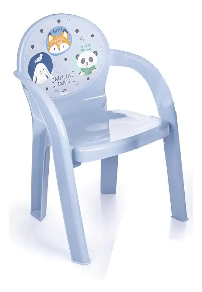 Silla Plástica Infantil PVC Varios Diseños 31 X 36 X 51 Cm
