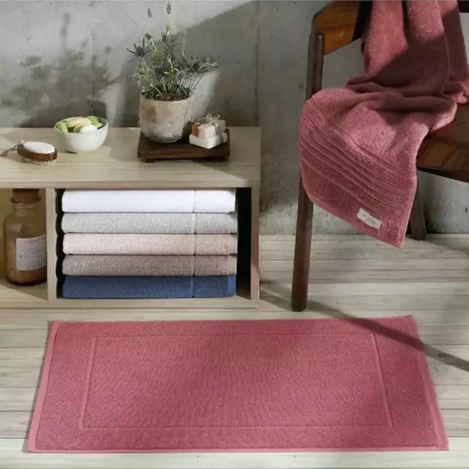 Alfombra De Baño Rubi 50 X 70 Dohler Algodón Egipcio 720 G