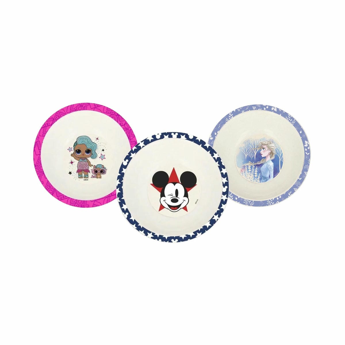 Plato Hondo Bowl Fibra De Bambu 14 Cm Varios Personajes