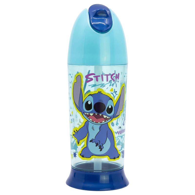 Botella Con Pajita 280 ml Robot Espacial Varios Personajes