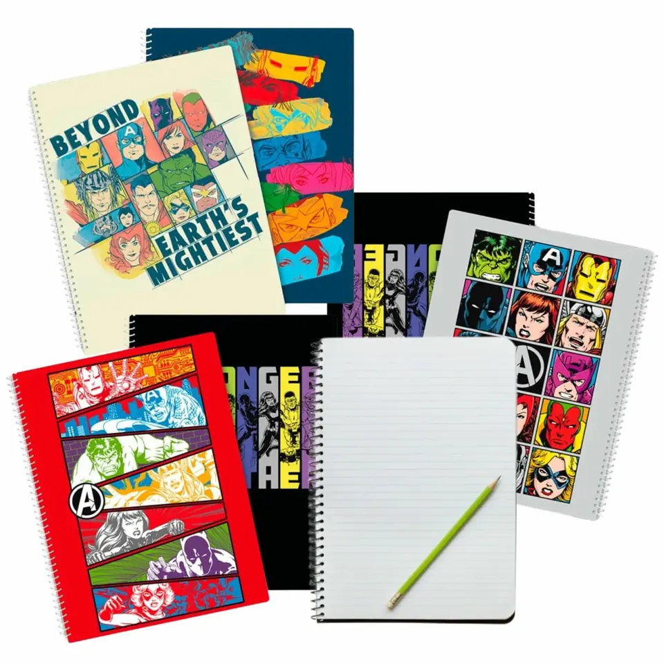 Cuadernola Campus 80 Hojas Rayada Flexible Avengers Marvel