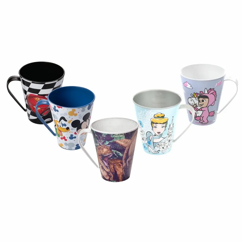 Taza Vaso Plástica 360ml Varios Personajes