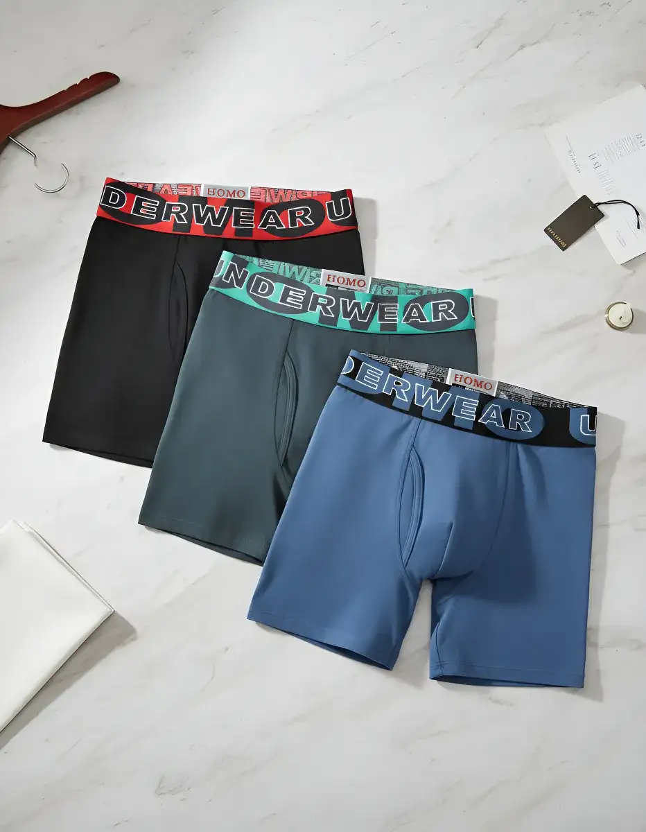 Pack 3 Boxer Briefs/calzoncillo Largo Hombre Algodón Surtido