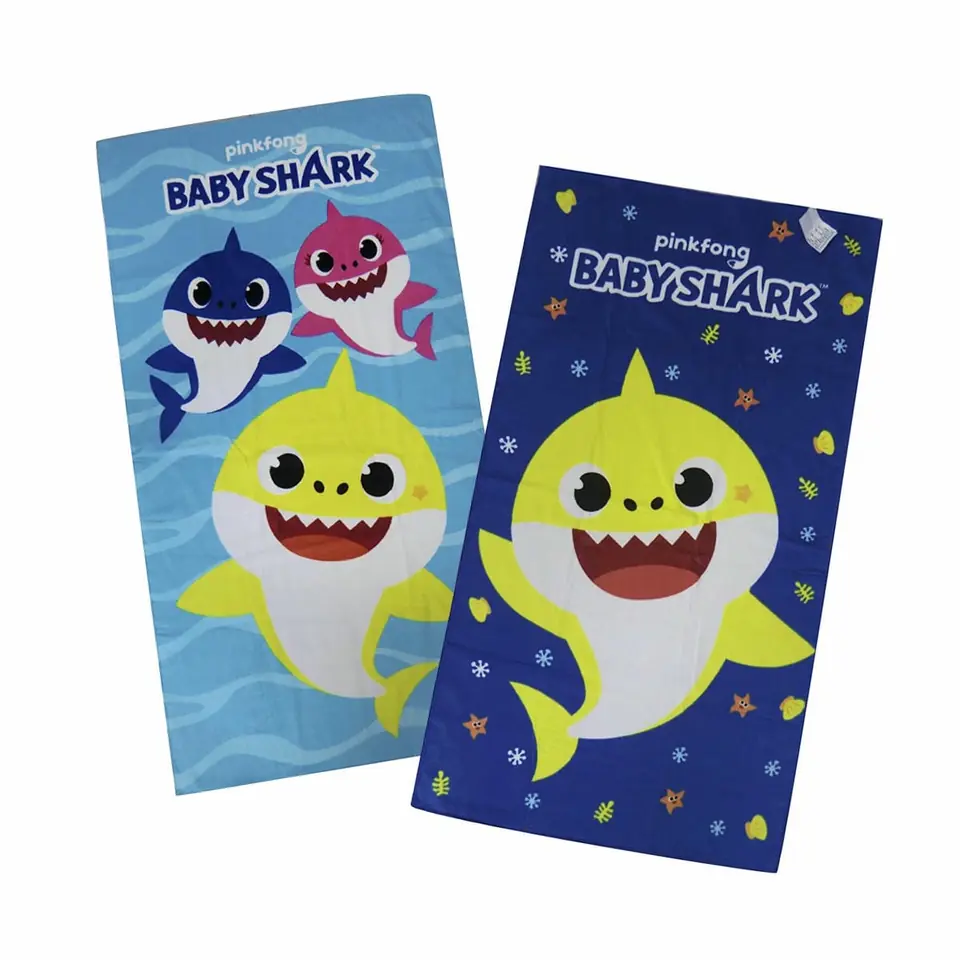 Toalla / Toallón Baby Shark Playero Playa 130x70 Oficial