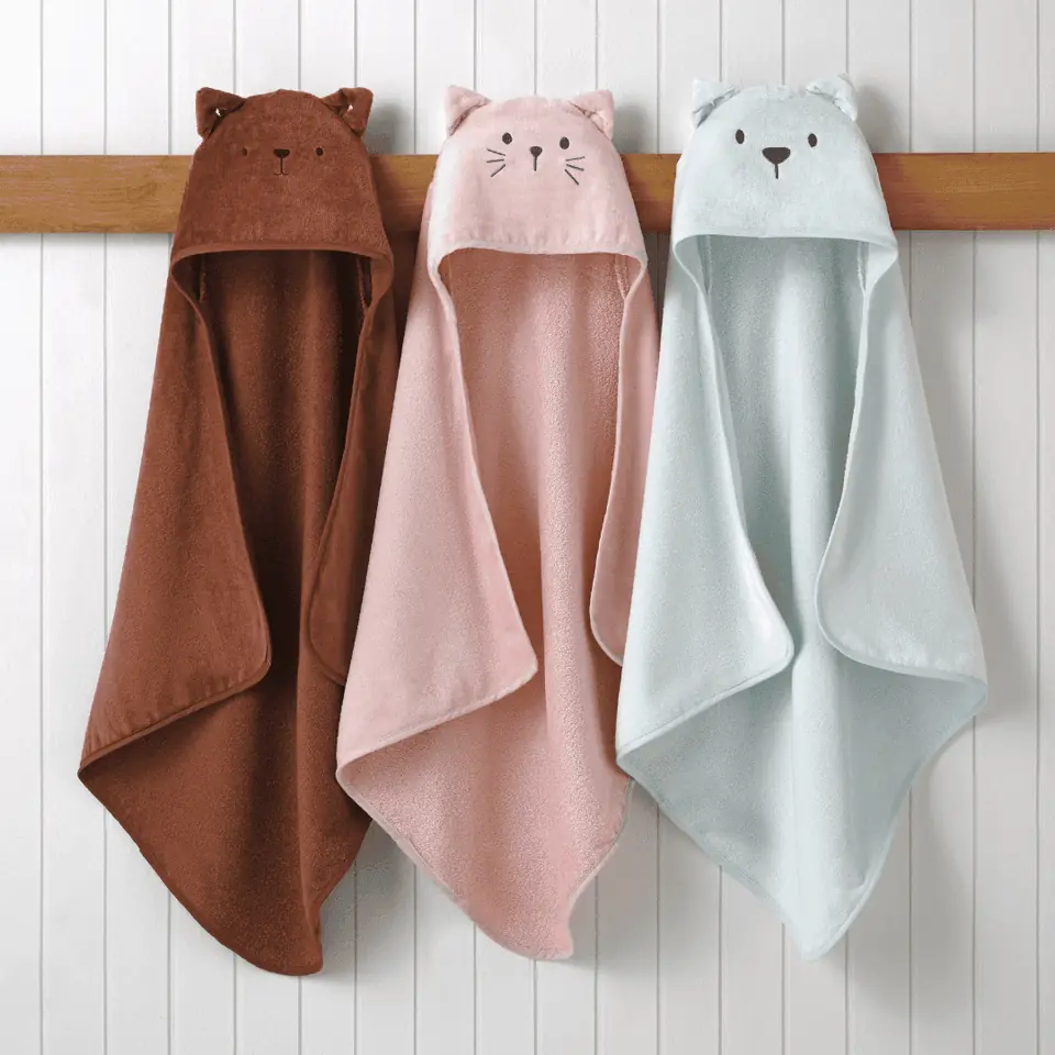 Toalla Con Capucha Teddy Dohler Bebe 70 x 70 cm Orejas
