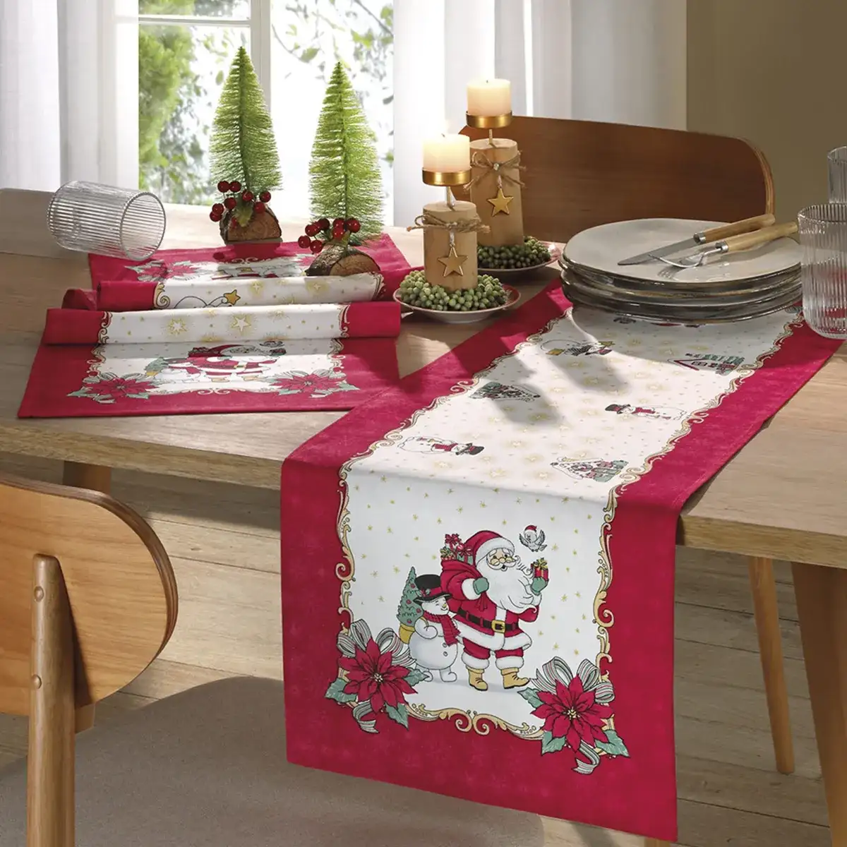 Mantel Sendero De Mesa 35 X 100 Navidad Año Nuevo Navideño