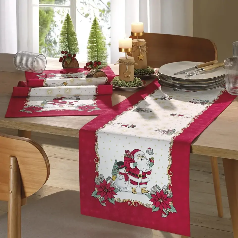 Mantel Sendero De Mesa 35 X 100 Navidad Año Nuevo Navideño