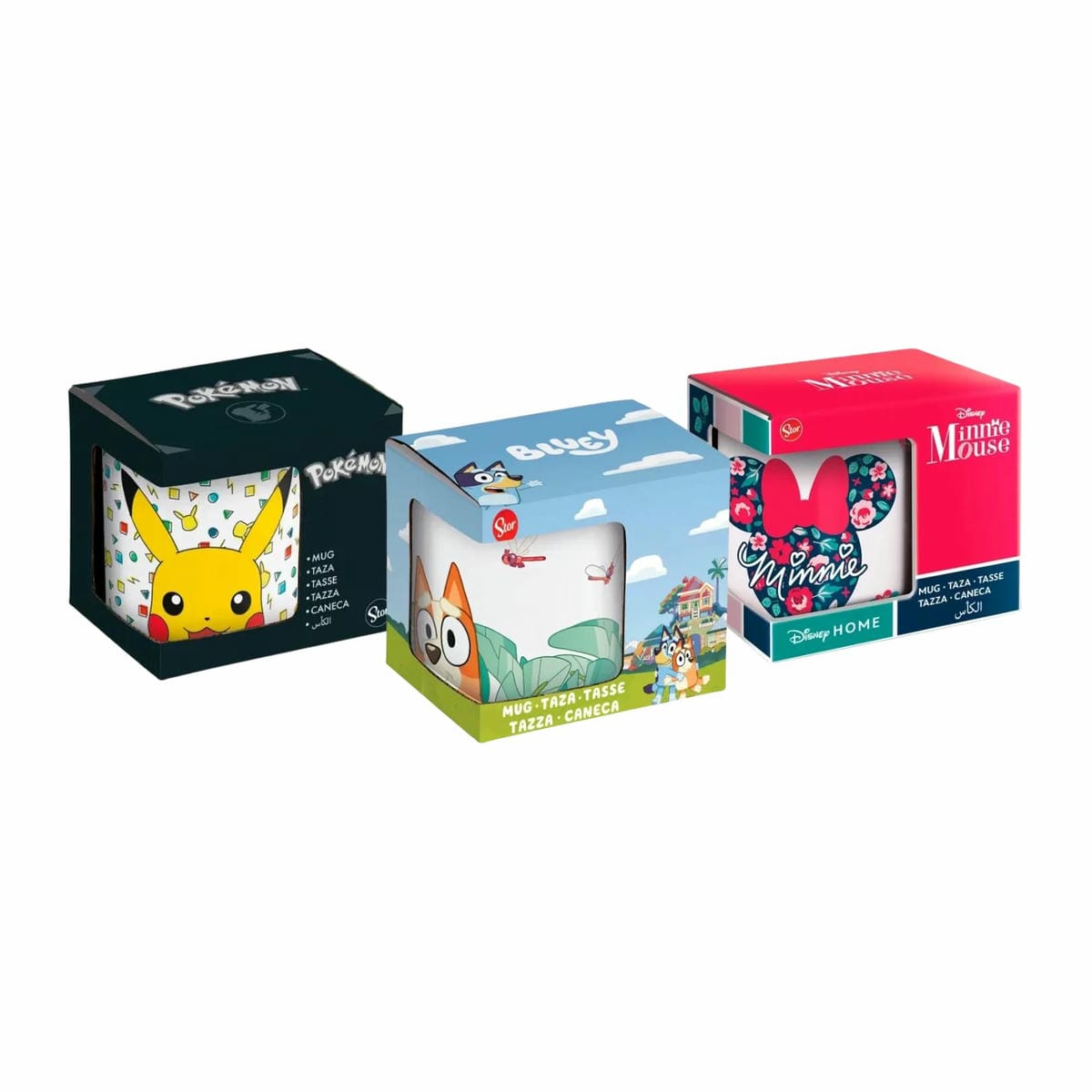 Taza Ceramica 325 Ml En Caja Regalo Varios Personajes