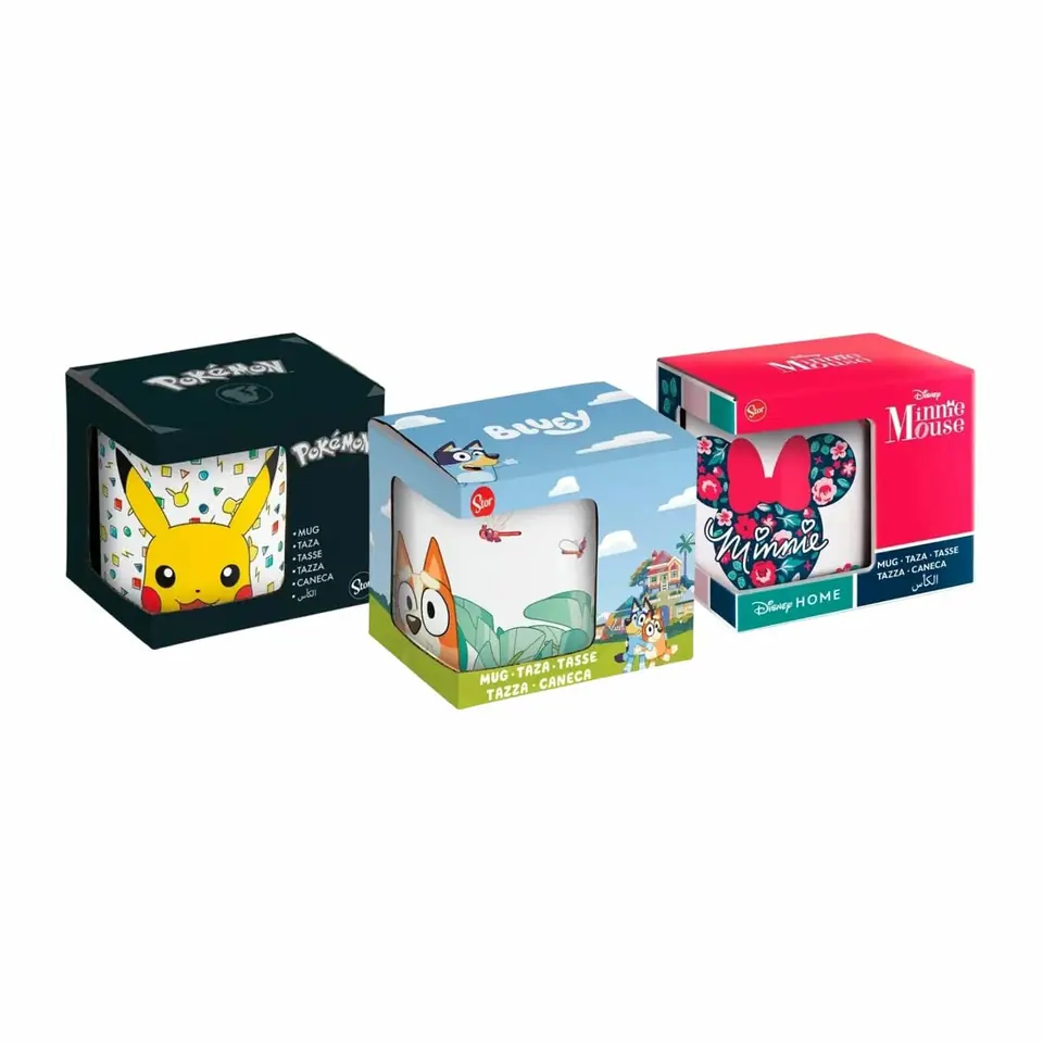 Taza Ceramica 325 Ml En Caja Regalo Varios Personajes