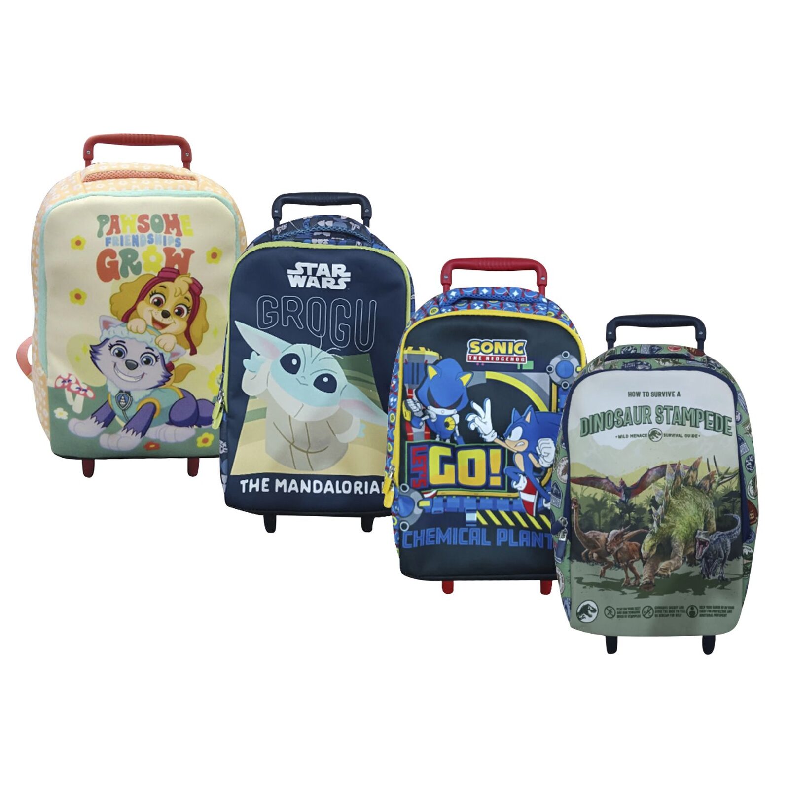 Mochila Infantil Escolar Neopreno Carro/Ruedas 37x29x12 Varios Personajes