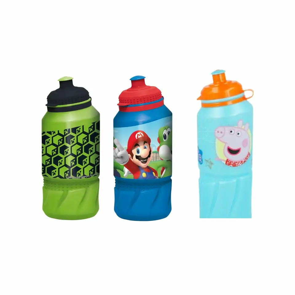 Botella Sport De Tritan 420 Ml Varios Personajes