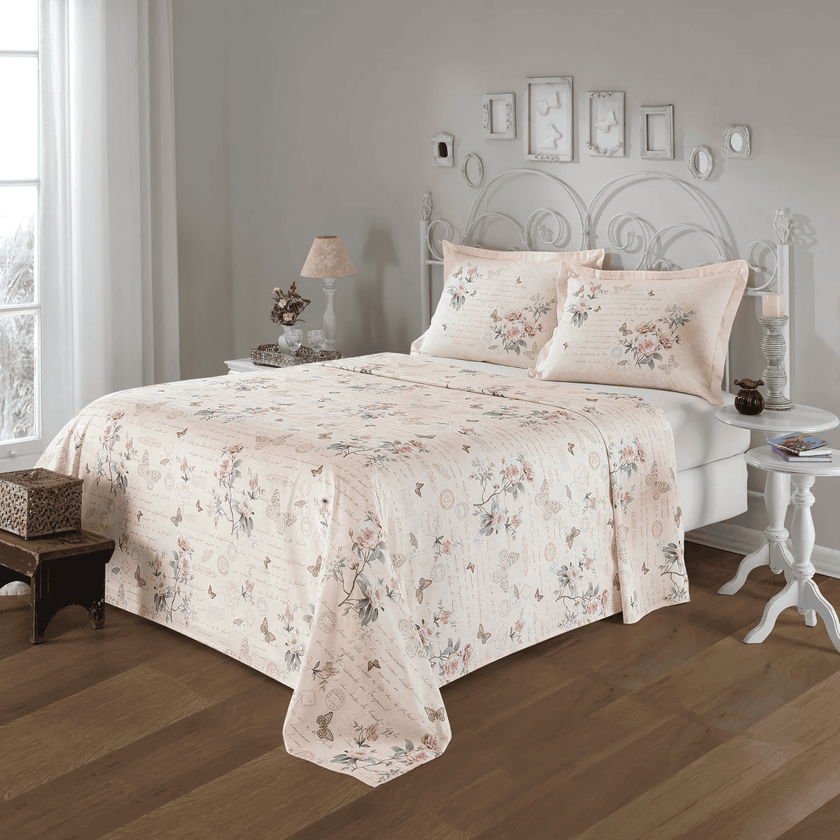 Juego De Sábanas Safira Queen/somier 100%algodón 180h - D R