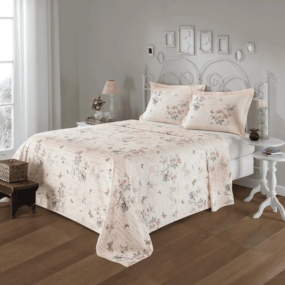 Juego De Sábanas Safira Queen/somier 100%algodón 180h - D R