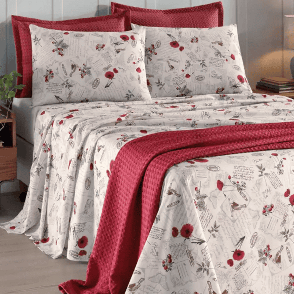 Juego Sábanas King Dohler 130 Hilos 100% Algodón Estampada