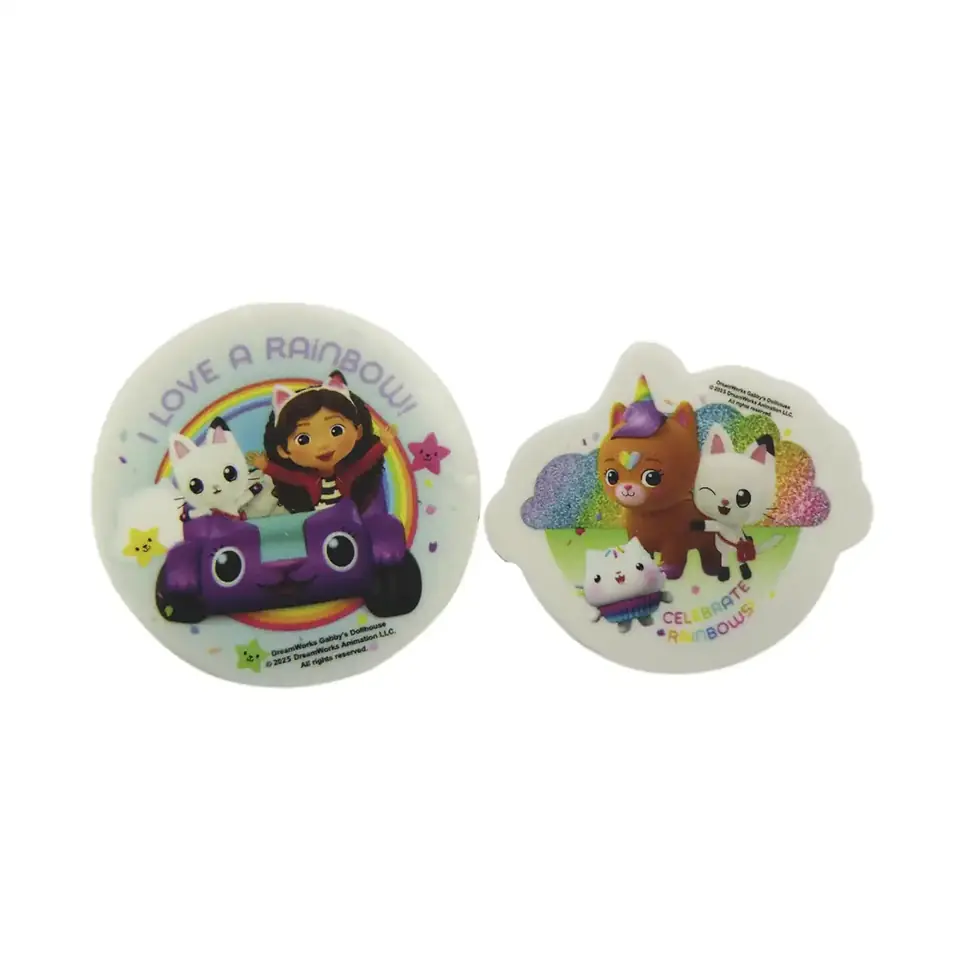 Pack X 2 Goma De Borrar La Casa De Gabby 4 Cm