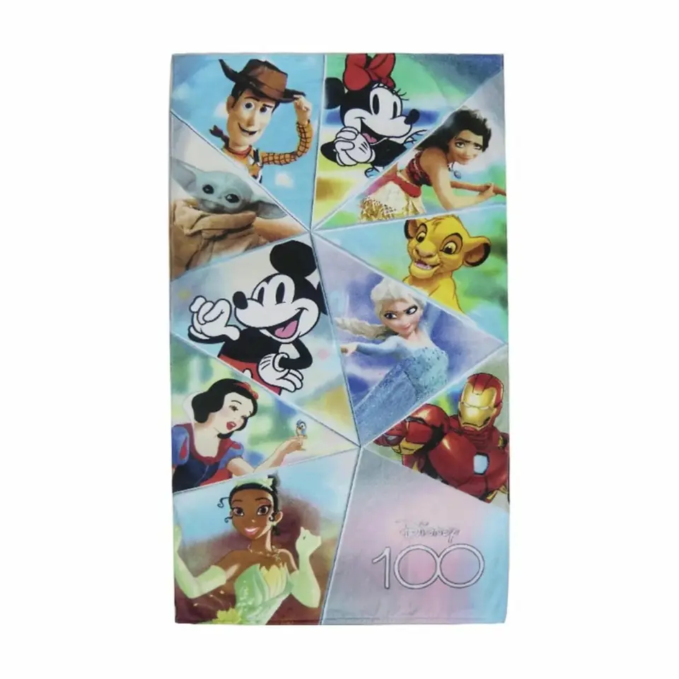 Toalla / Toallón Disney 100 Año Playero Playa 130x70 Oficial