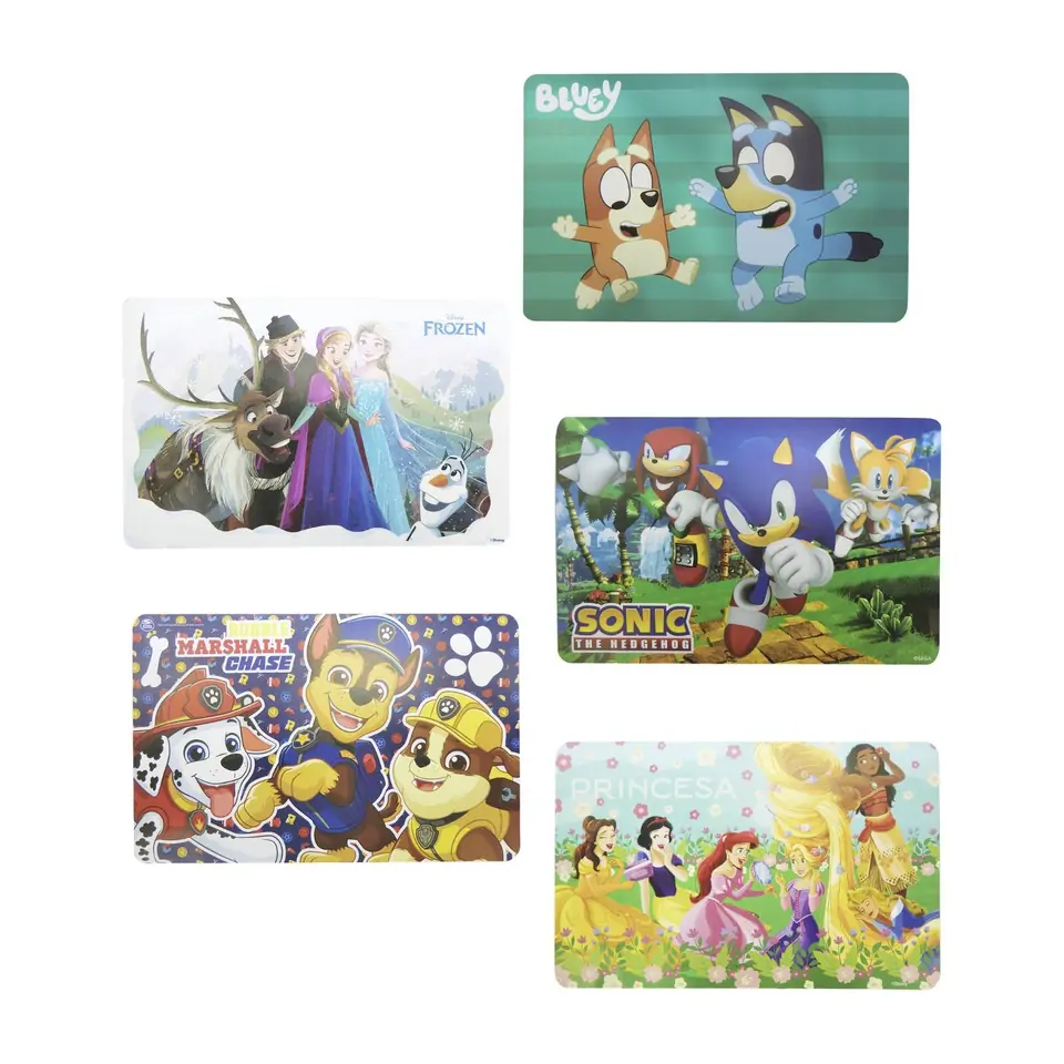 Individual Plastico 27 x 42 cm Cm Impermeable Infantil Licenciado