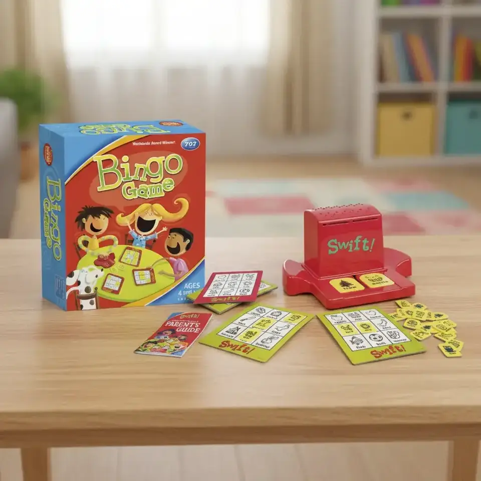 Juego De Bingo Inglés 72 Fichas Manual Motricidad Desarrollo