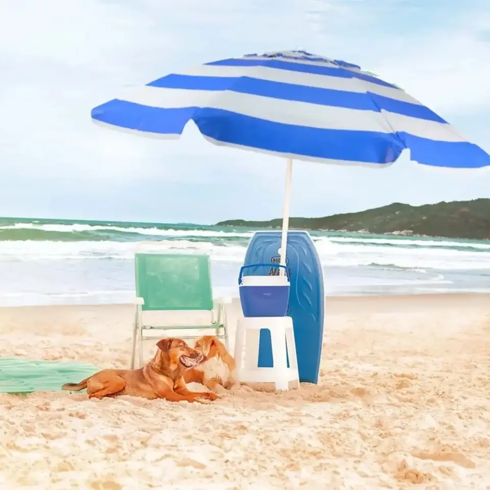 Sombrilla Para Playa Uv Bel 100x160 Cm Jardin Pesca Afuera