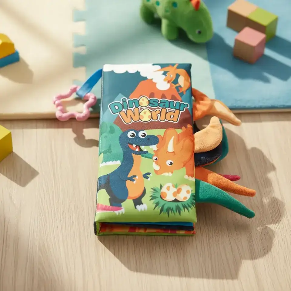 Libro Interactivo Formas Dinosaurios Figuras 3d Sensorial