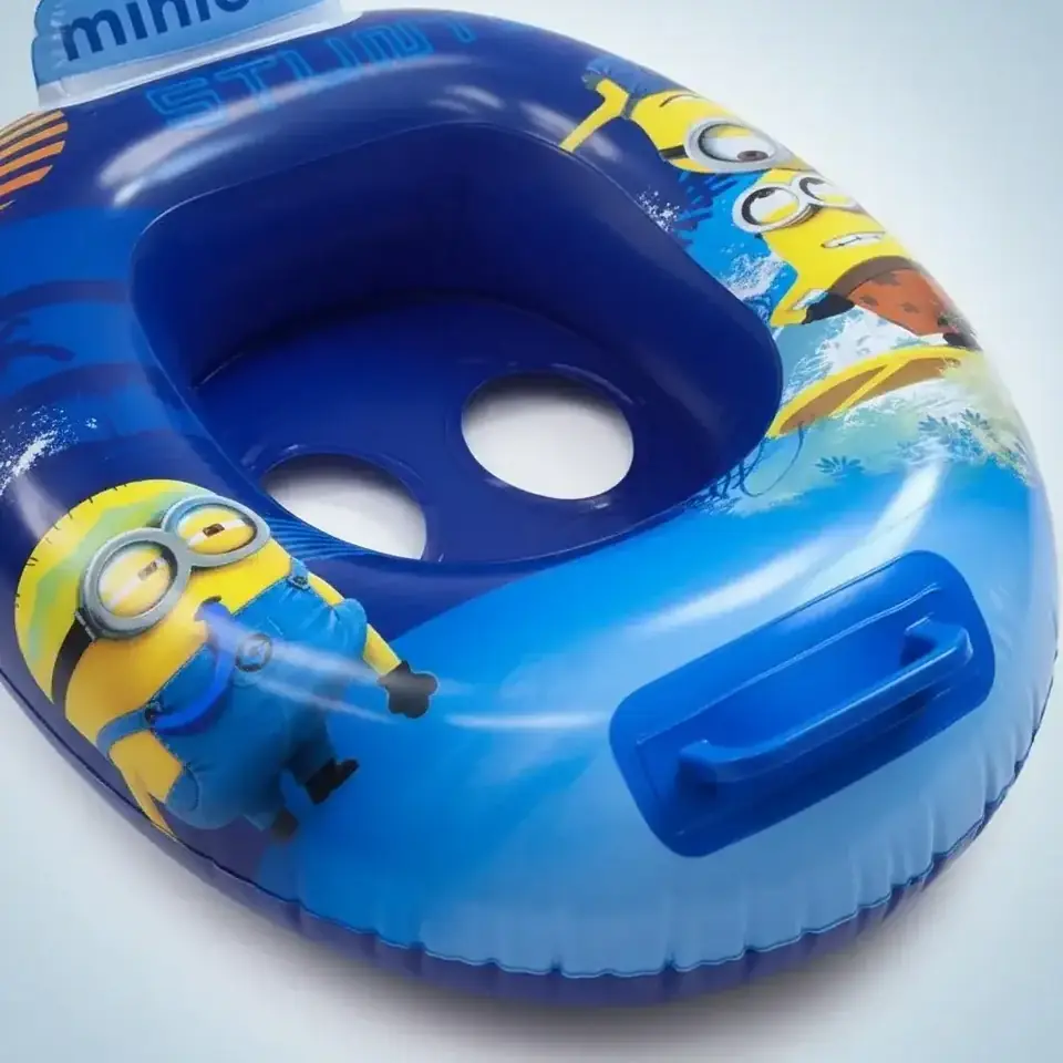 Bote Inflable Con Asiento Bebé 71 X 56 Cm Minions Original