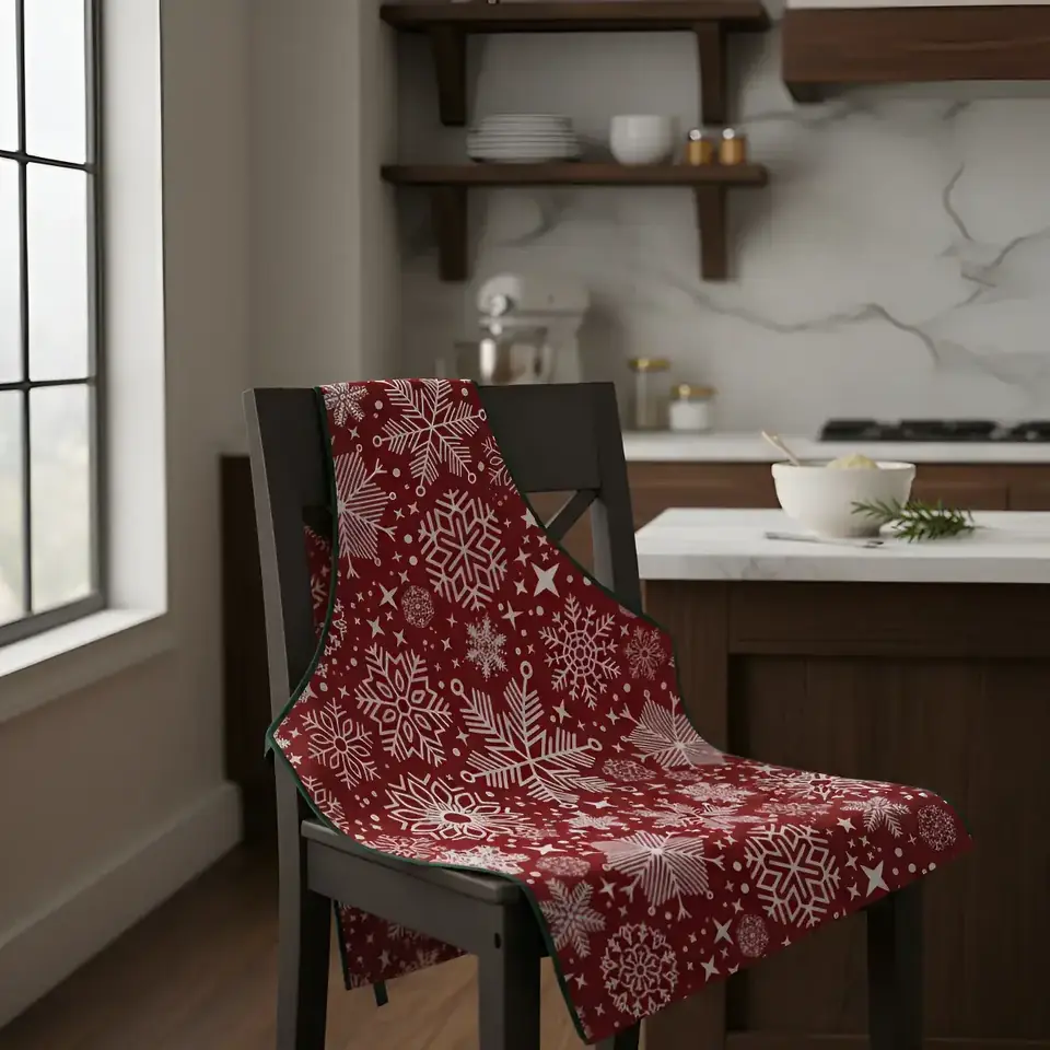 Delantal Con Peto Waterproof Home Class Navideño Navidad