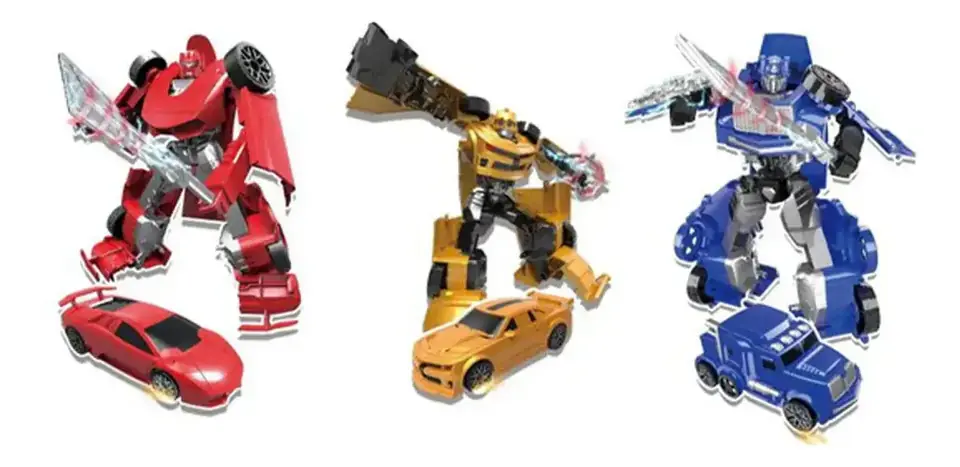 Juguete Auto Y Robot 28 Cm Color Surtido Niño Transformer