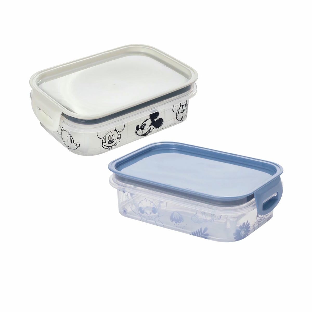Pote Recipiente Rectangular Traba Broches 500 Ml Varios Personajes
