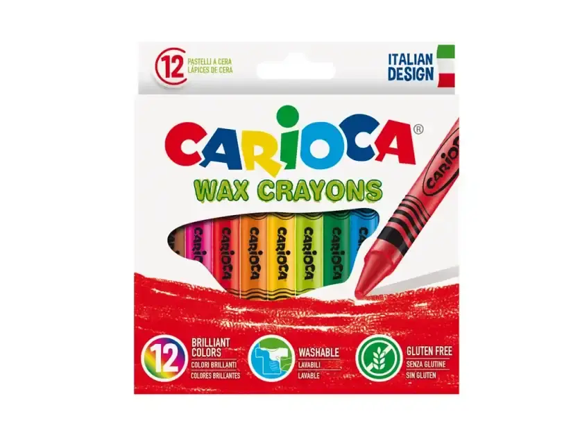 Crayones De Cera Carioca Caja X 12 Crayones