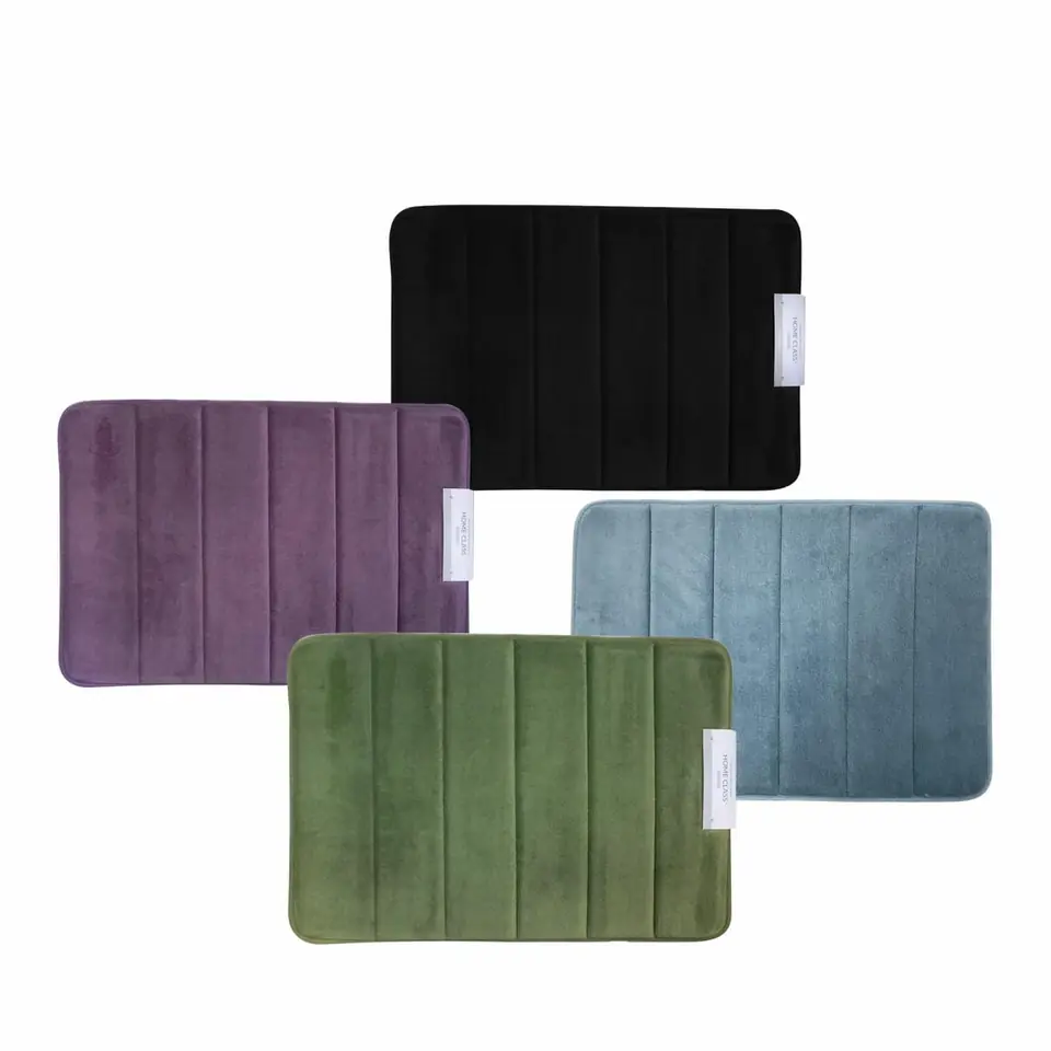 Alfombra Baño Con Memoria Home Class Microfibra 43 X 61 Cm