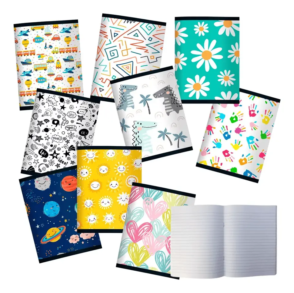 Pack 10 Cuadernos Campus 36 Hojas Rayado Escolar 17 X 22 Cm