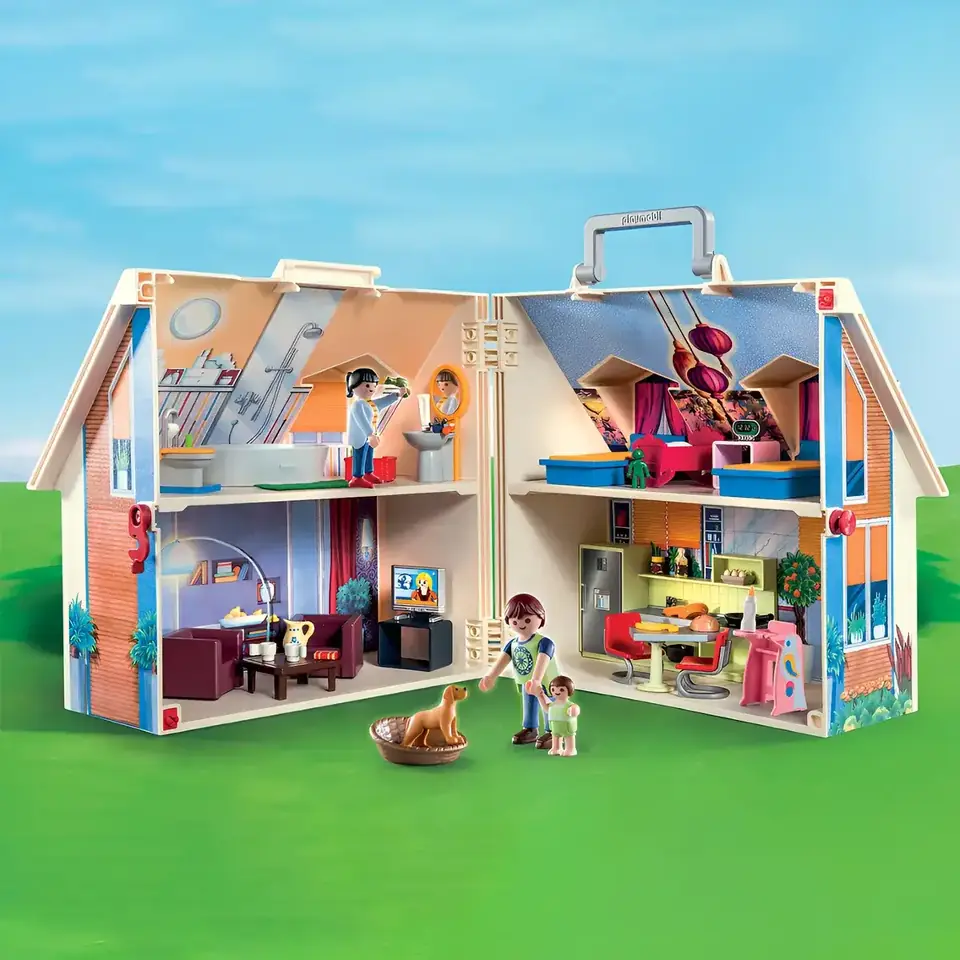 Valija Casa De Muñecas Playmobil 64 Piezas Figuras Juguete