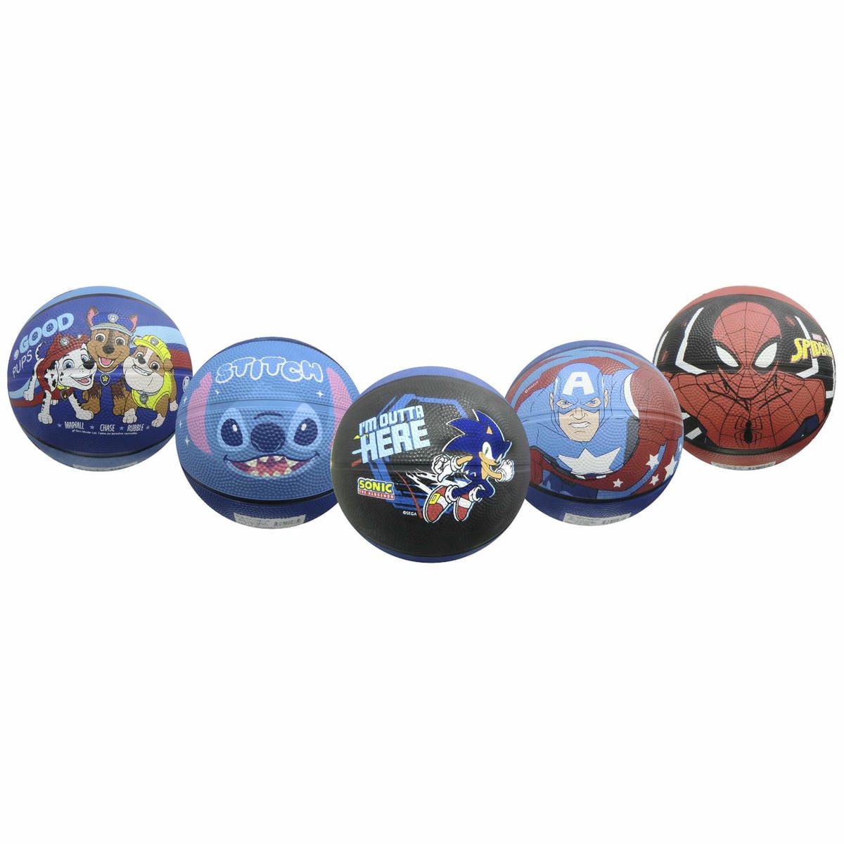 Pelota De Basketball N°3 Infantil Varios Personajes