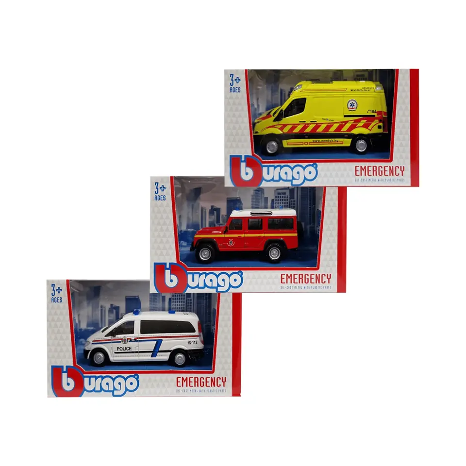 Juguete Bburago Camiones Emergencia Escala 1:50 Diseños Surtidos