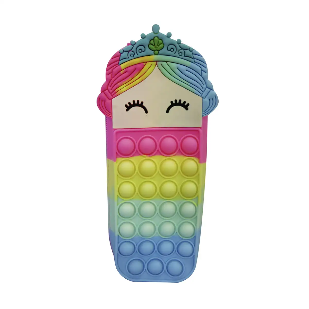 Cartuchera Pop It 20x6x4 Cm Multicolor Princesas