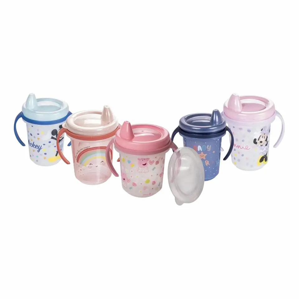 Vaso Entrenador 330ml Libre Bpa 11x9x13 Cm Varios Diseños Personajes