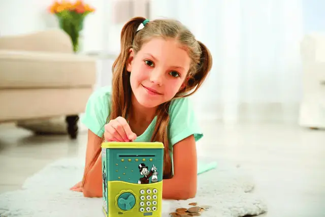 Alcancía Eléctrica Infantil Disney Lexibook con Luz y Sonido