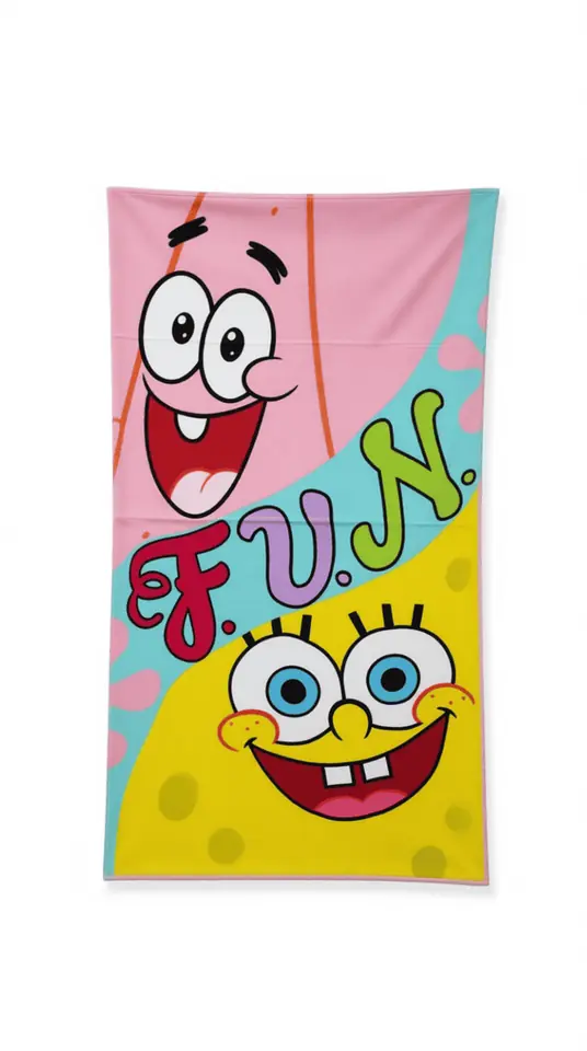Toalla Toallón Playero Playa 130x70 Bob Esponja