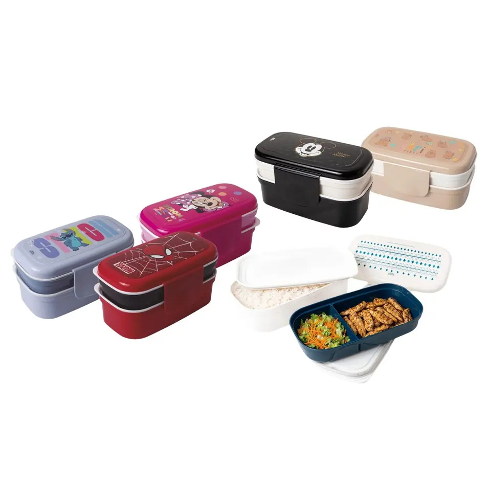 Vianda Bento Box 2 Pisos 19,9 x 12,4 x 10,5 cm Plasútil