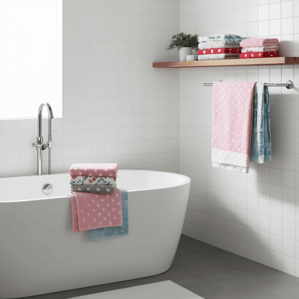 Toalla De Baño Dohler Prisma Estampado 140x70 400 G Algodón