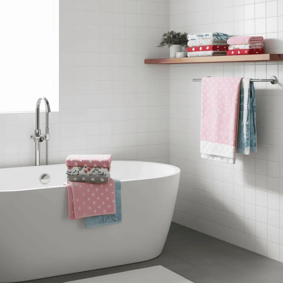 Toalla De Baño Dohler Prisma Estampado 140x70 400 G Algodón