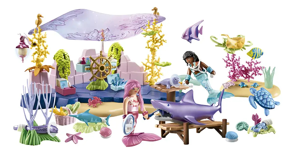 Vida Animal Sirenas Playmobil 114 Piezas Con Figuras Juguete
